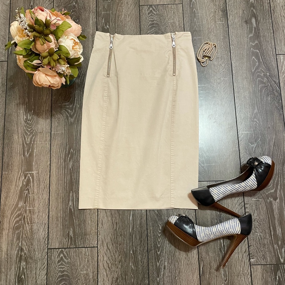 Tan Alexander McQueen skirt size 40